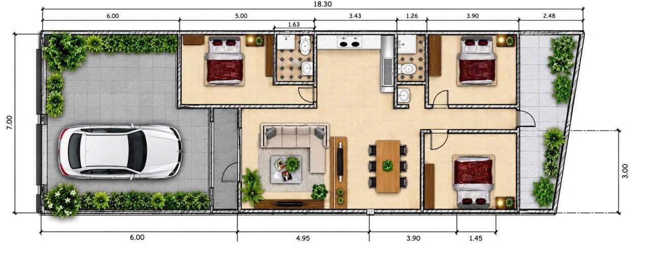 Bán nhà mới 3 phòng ngủ 130m² Phường Bảo Vinh 1 tỷ 480 - Ảnh 1