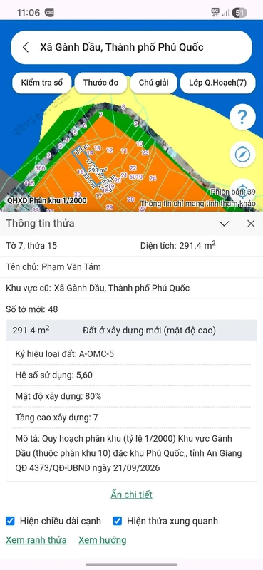 Bán đất 291m² toàn thổ cư gần biển Ghành Dầu