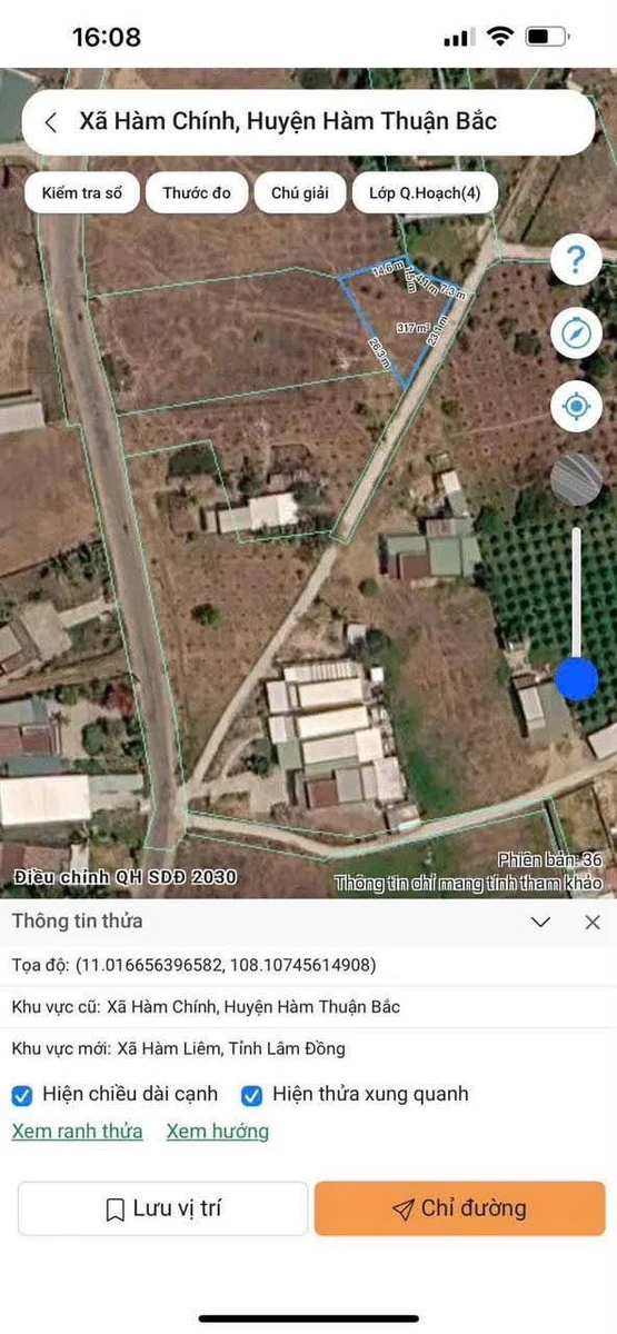 Bán đất quy hoạch 315m2, 350 triệu Hàm Chính - Ảnh thu nhỏ 3