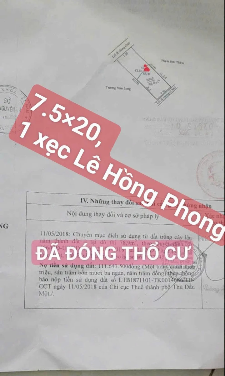 Bán 2 căn cấp 4 150m2 tại Lê Hồng Phong, Bình Tân - Ảnh 1