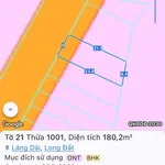 Bán đất Láng Dài, Đất Đỏ 180m2 mặt tiền 750 triệu - Ảnh thu nhỏ 1