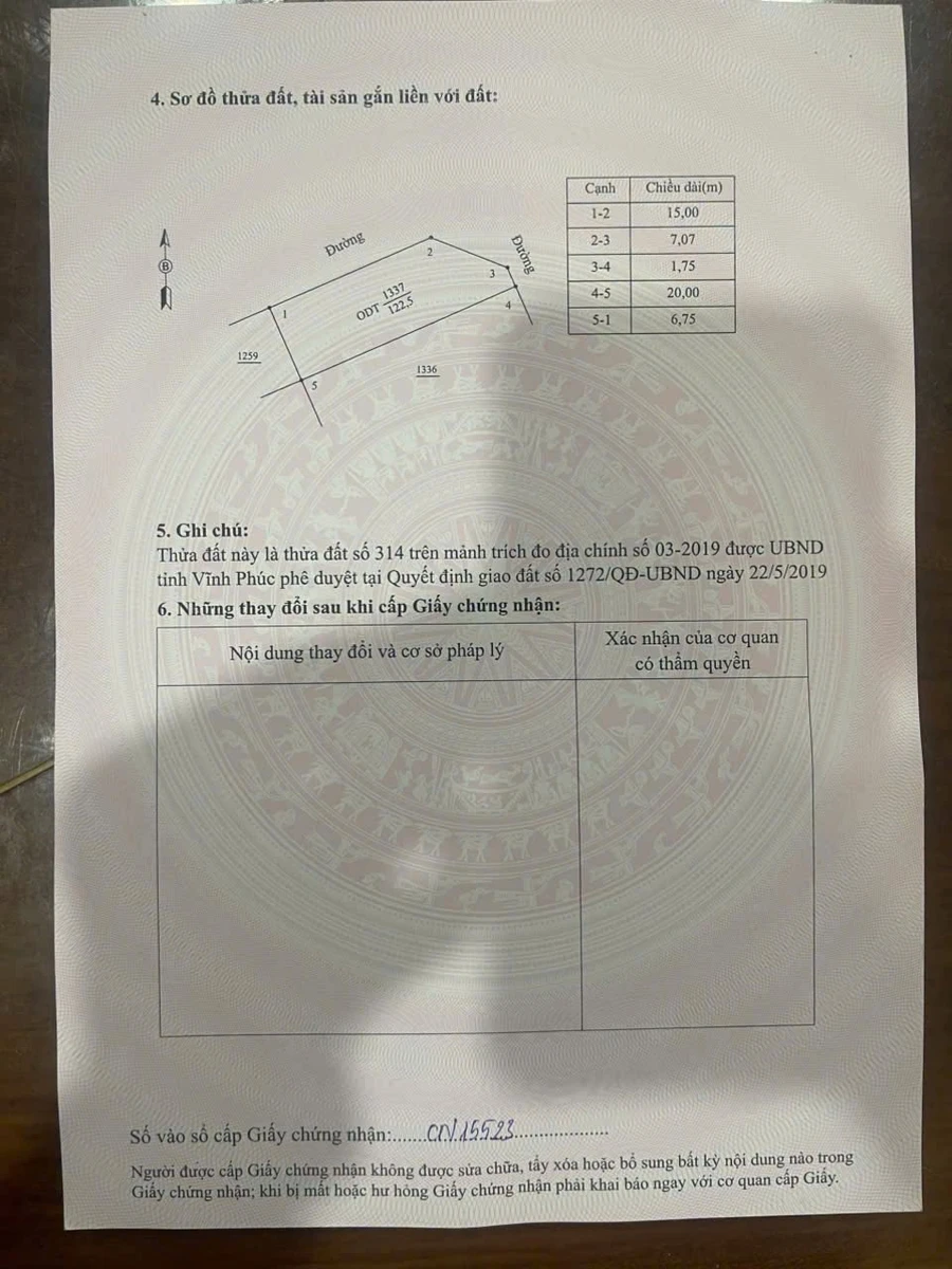 Bán lô góc 122.5m2 KĐT Nam Vĩnh Yên, 5.8 tỷ - Ảnh thu nhỏ 5