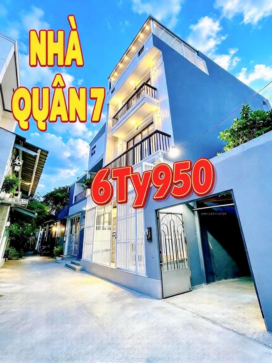 Bán nhà 4 tầng 4 phòng ngủ 64m² 6 tỷ 950 Quận 7 - Ảnh thu nhỏ 2