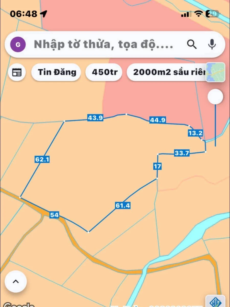 Bán đất mặt tiền Đường Thông 5800m² - 2 tỷ - Ảnh 1