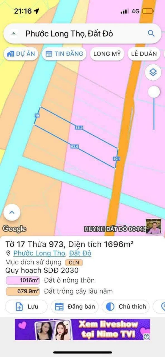 Bán đất mặt tiền 1700m² Phạm Hùng BRVT - Ảnh thu nhỏ 3