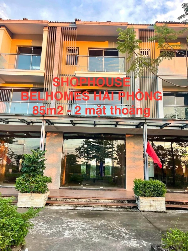 Bán shophouse 85m² 3 tầng 2 mặt tiền Hải Phòng 6 tỷ