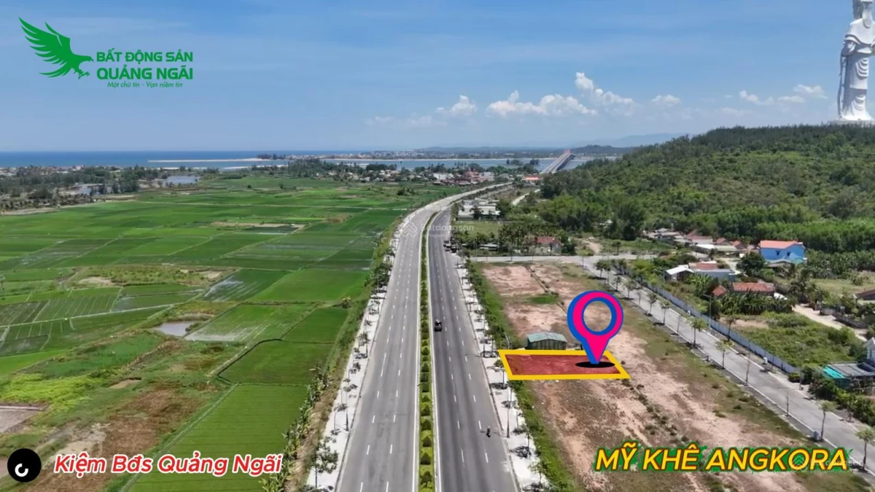 Cắt lỗ lô đôi mặt tiền Hoàng Sa khu dân cư Mỹ Khê Angkora Quảng Ngãi, 12 mét ngang, giá 28 triệu/m² - Ảnh 1