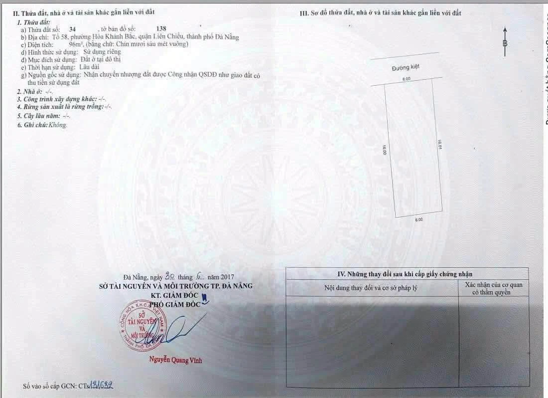 Bán đất gần 100m2 ngang 6m đường ô tô tại Hòa Khánh Bắc, Liên Chiểu, Đà Nẵng - Ảnh 1