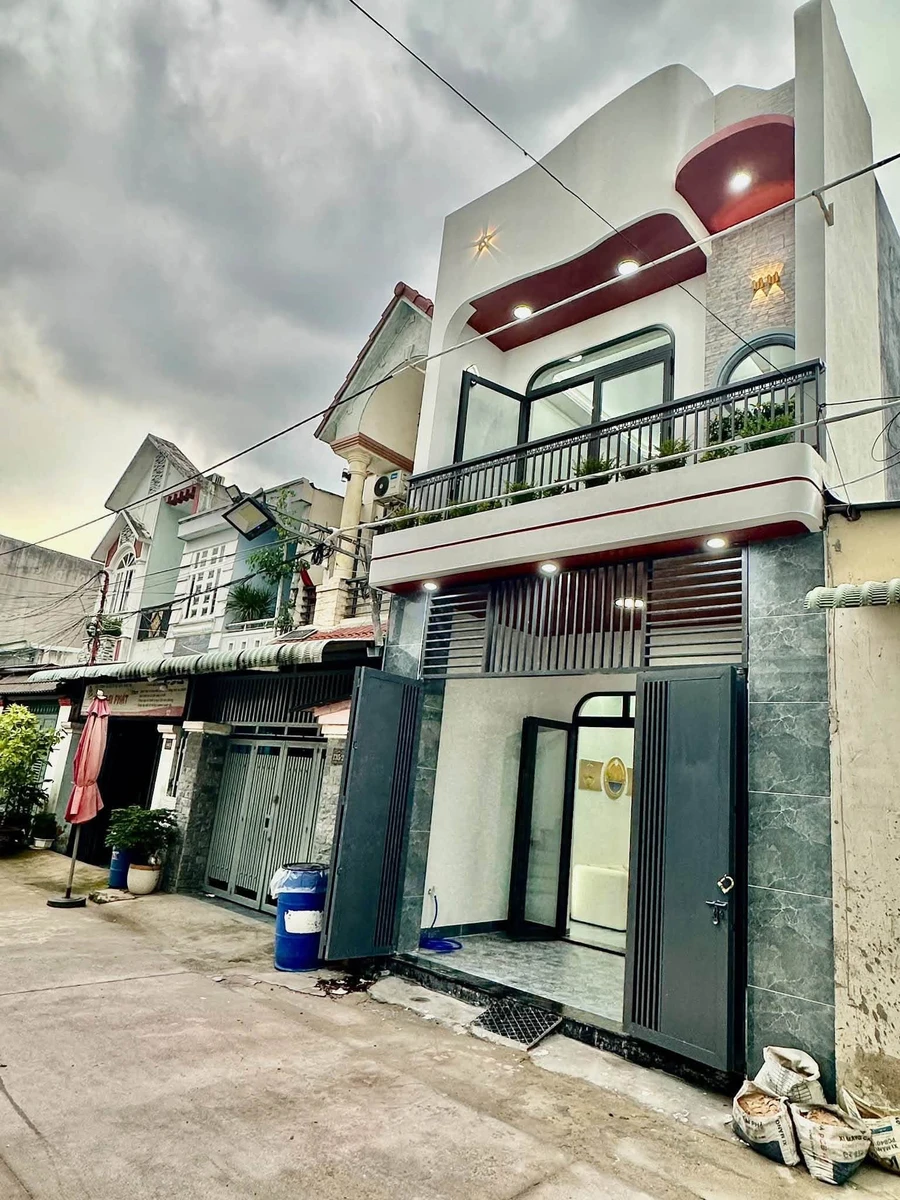 Bán nhà sổ hồng riêng 65m² 3 phòng ngủ Bình Chánh - Ảnh thu nhỏ 2