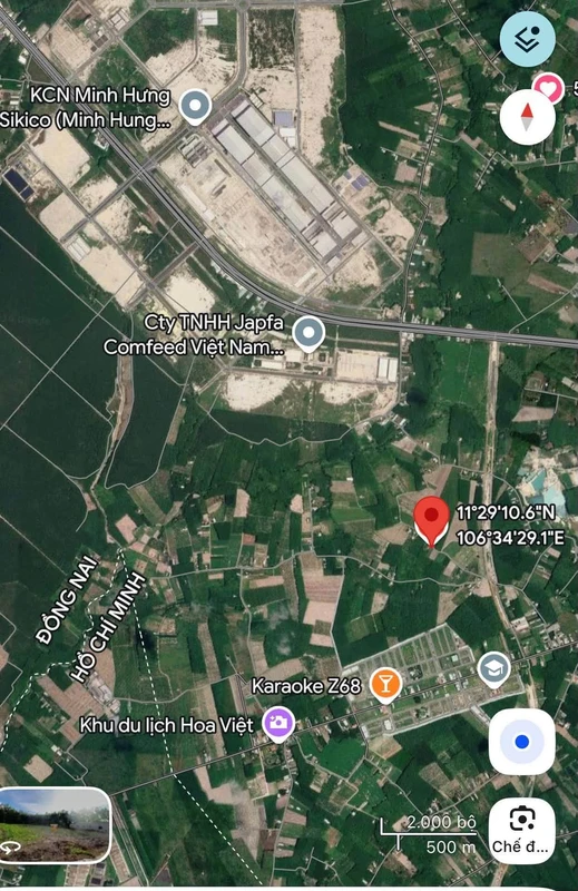 Bán đất 500m2 có 50m2 thổ cư đường số 28 Phường Minh Hưng giá 480 triệu