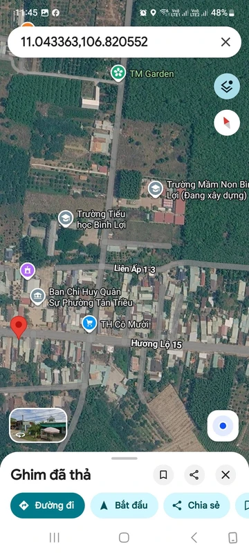 Bán đất mặt tiền Hương Lộ 15 Tân Triều Đồng Nai 300m² 3,4 tỷ