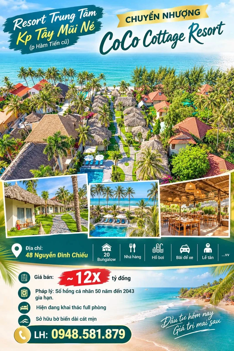 Bán đất mặt biển Mũi Né 1.300m² đường Nguyễn Cơ Thạch giá 15 tỷ - Ảnh thu nhỏ 3