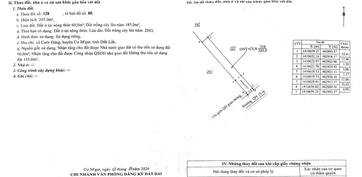 Bán đất 5x49m (245m²) gần UBND xã Cuôr Đăng, Đắk Lắk 595 triệu - Ảnh thu nhỏ 5