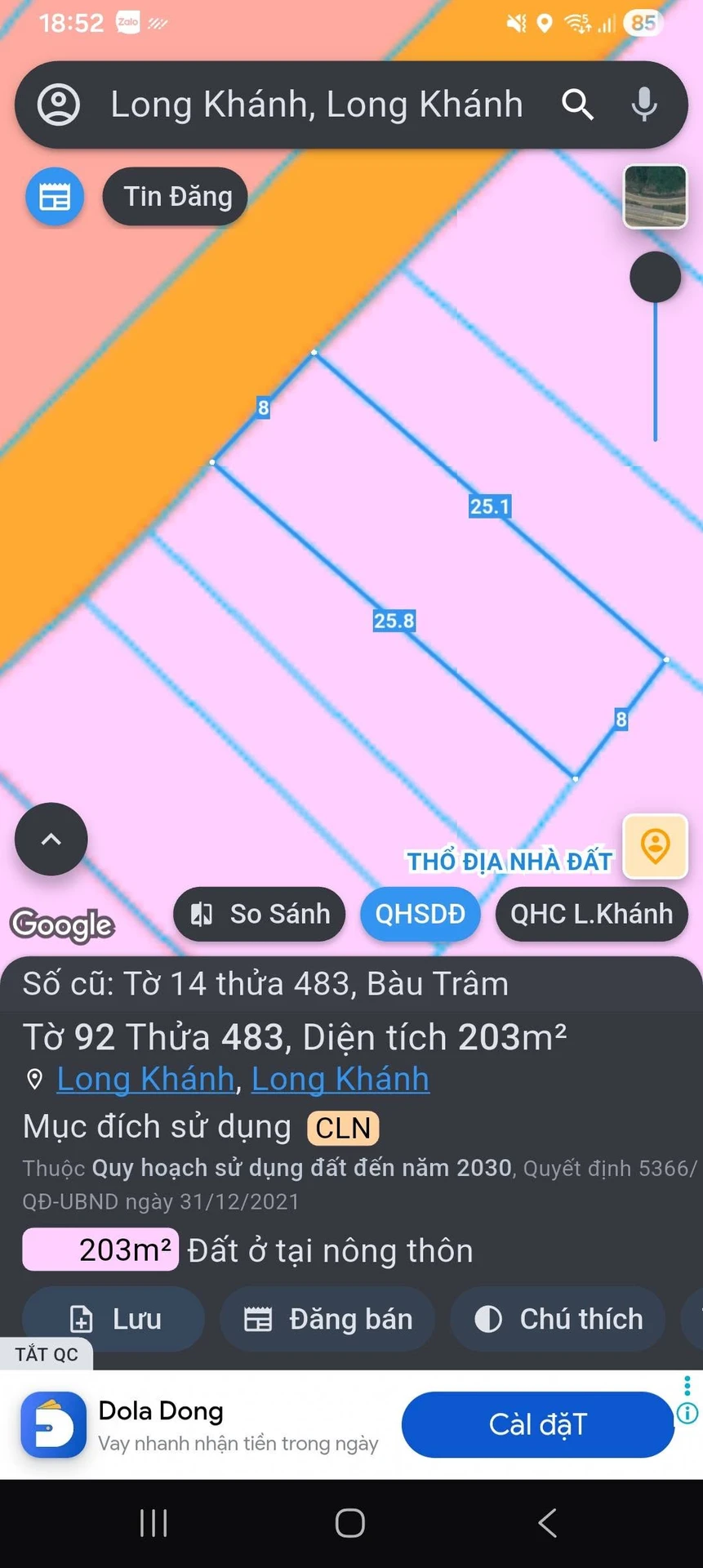 Bán đất nền mặt tiền 200m² Long Khánh, Đồng Nai, 880 triệu - Ảnh 1