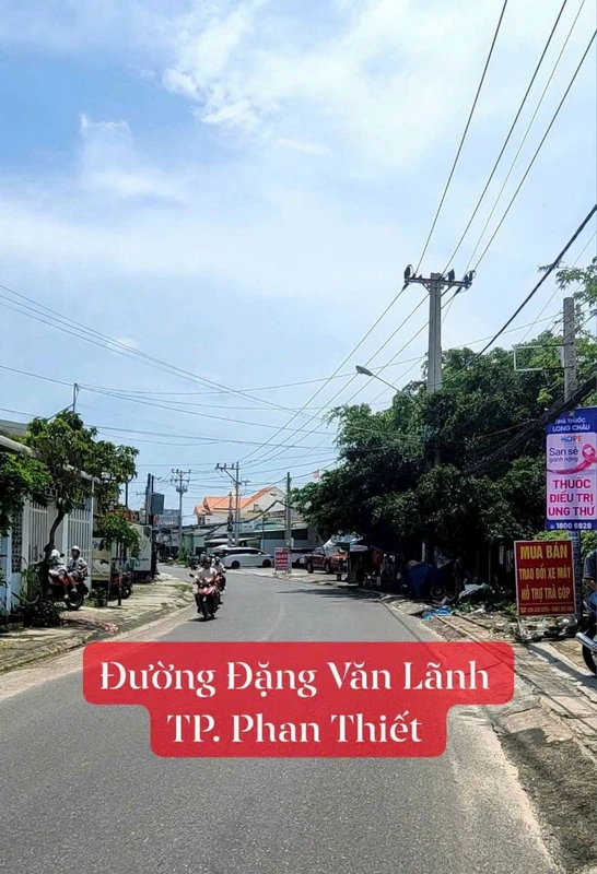 Bán lô đất thổ cư mặt tiền Đặng Văn Lãnh Phan Thiết 100m2