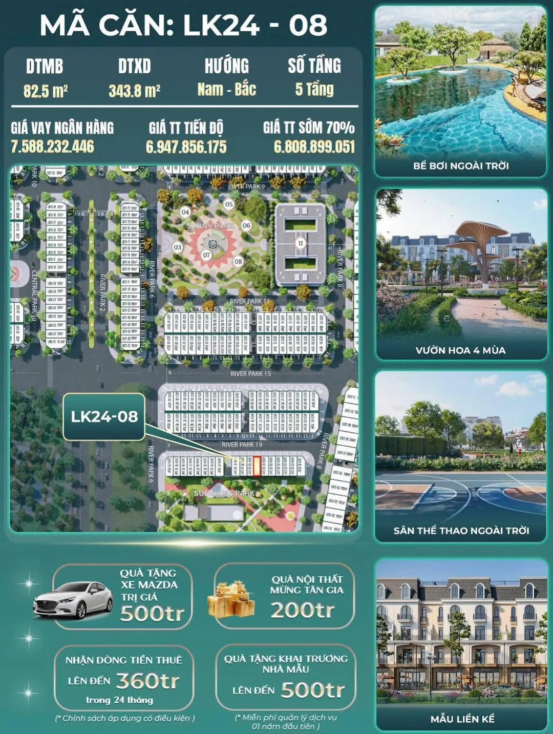 Bán shophouse 82,5m² (5 tầng) mặt tiền đường 38m Hoàng Huy Green River - Ảnh 1
