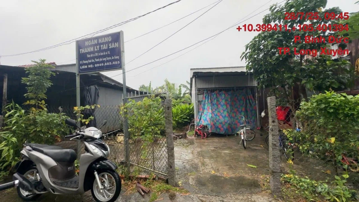Ngân hàng thanh lý lô đất 59.5m2 full thổ cư tại Bình Đức, Thành phố Long Xuyên chỉ 354 triệu đồng - Ảnh 1