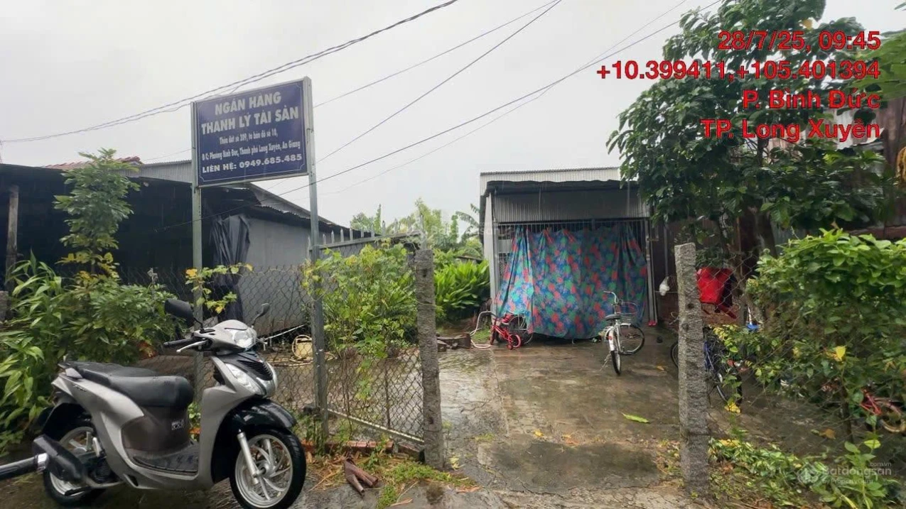 Ngân hàng thanh lý lô đất 59.5m2 full thổ cư tại Bình Đức, Thành phố Long Xuyên chỉ 354 triệu đồng - Ảnh 1