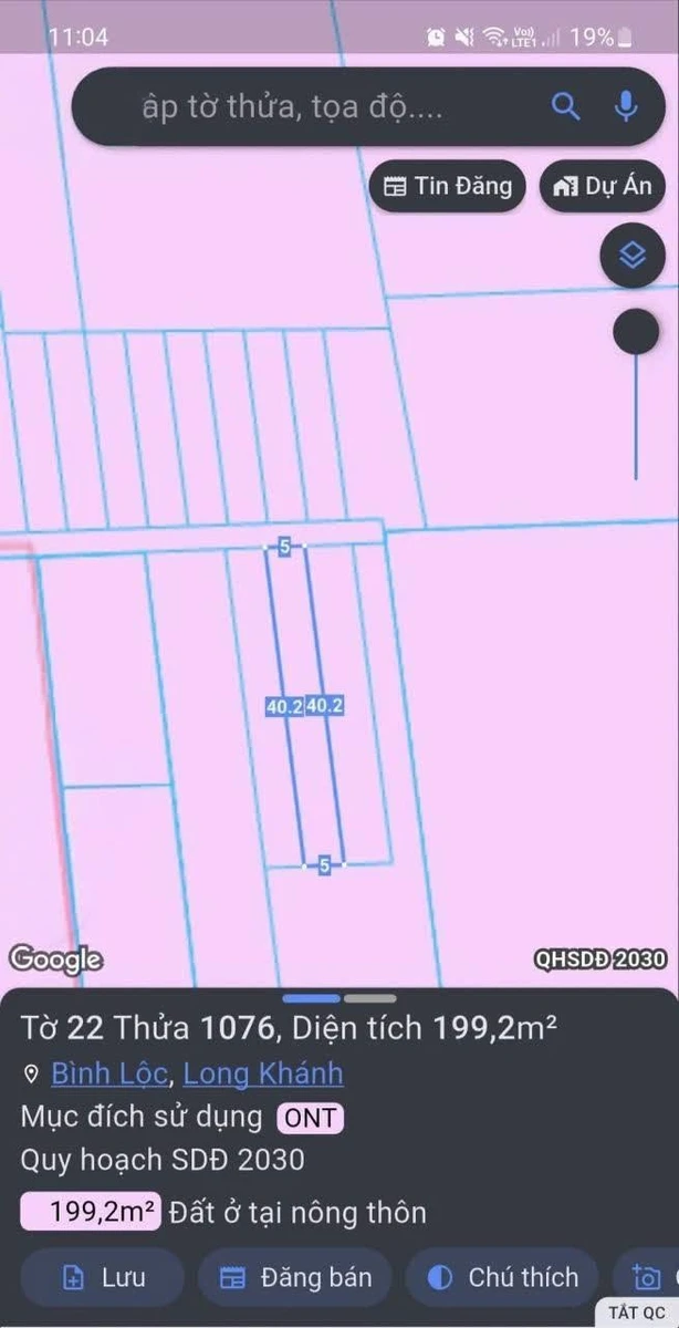Bán lô đất 190m² Bình Lộc, Long Khánh 1 tỷ 500 triệu - Ảnh thu nhỏ 5