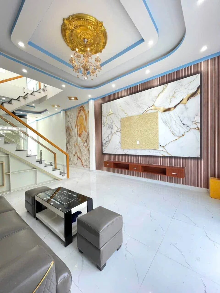 Bán nhà 1 trệt 1 lầu 3PN 100m² Bến Lức, Long An - Ảnh thu nhỏ 4