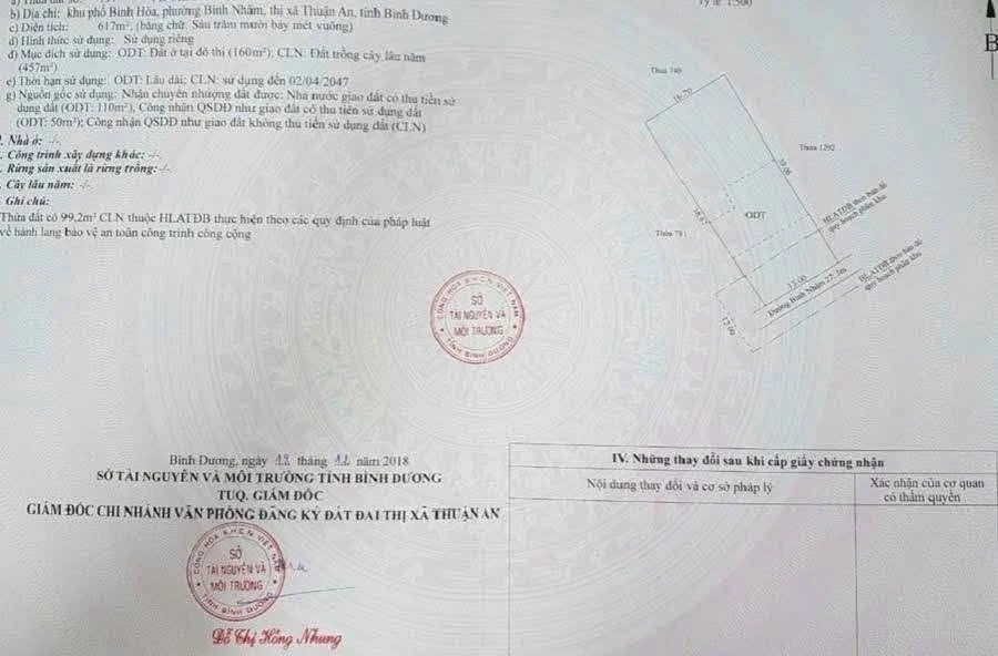 Bán đất Bình Nhâm 617m² giá 9 tỷ - Ảnh thu nhỏ 3