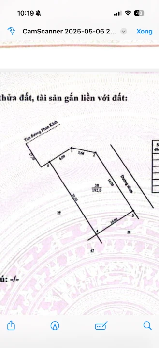 Tôi chính chủ, bán đất mặt đường Phan Kính, Hồng Lĩnh. 352m2 hiện đang 2 sổ (192m + 160m) 10,9 tỷ