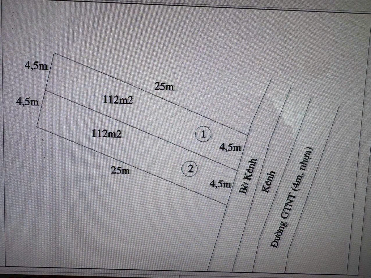 Bán 2 nền đất thổ cư mặt tiền Huỳnh Thị Lương, Tây Ninh 112,5m² - Ảnh thu nhỏ 4