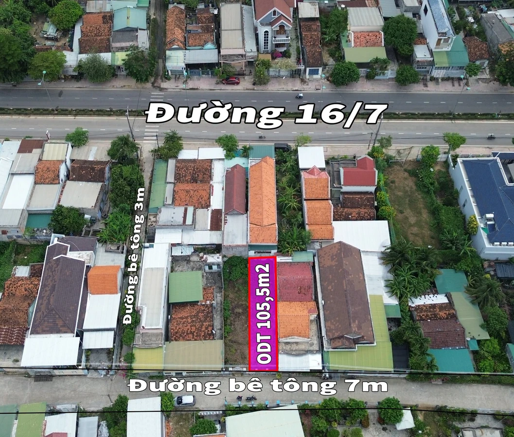 Bán đất thổ cư 105m2 giá 1,45 tỷ gần đường 16/7, Ninh Hiệp, Ninh Hòa - Ảnh 1