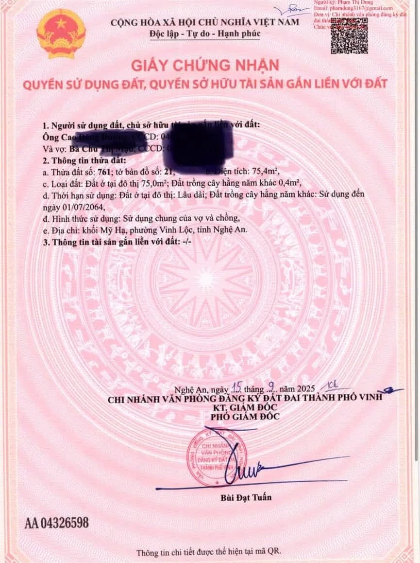 Bán đất Hưng Lộc 75,4m2 sát hồ Hưng Hòa - Ảnh thu nhỏ 2