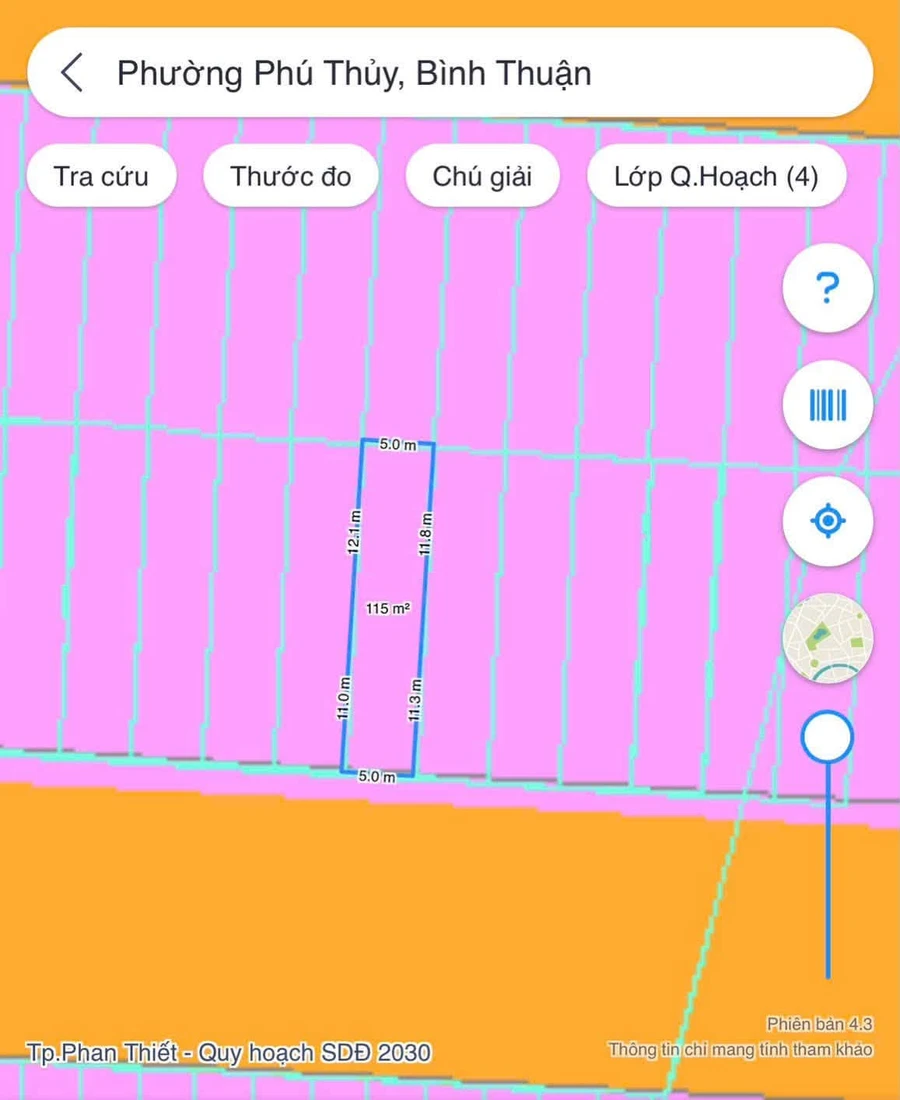Bán đất thổ cư 230m² Phú Thuỷ, Phan Thiết, 7,6 tỷ - Ảnh thu nhỏ 4