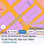 Bán đất góc thoát hiểm 105m² Lê Thị Bạch Vân, Bà Rịa - Ảnh thu nhỏ 2
