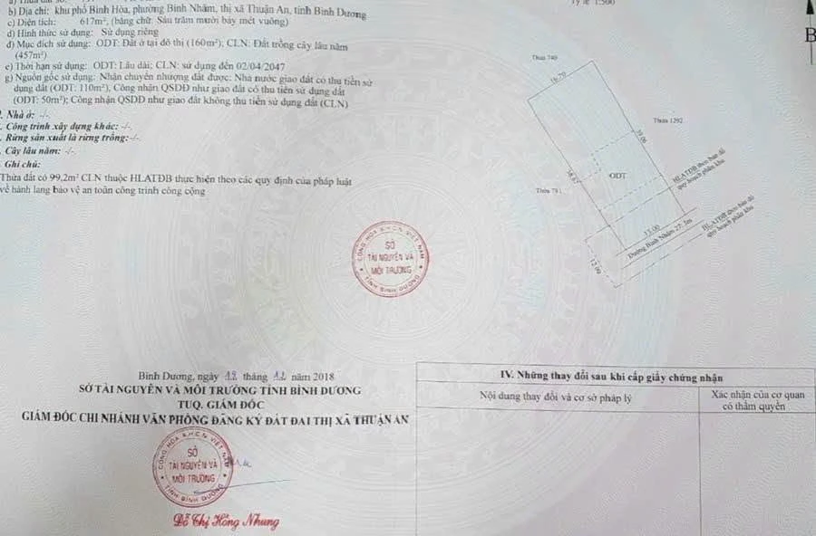 Bán đất Bình Nhâm 617m² giá 9 tỷ - Ảnh thu nhỏ 3