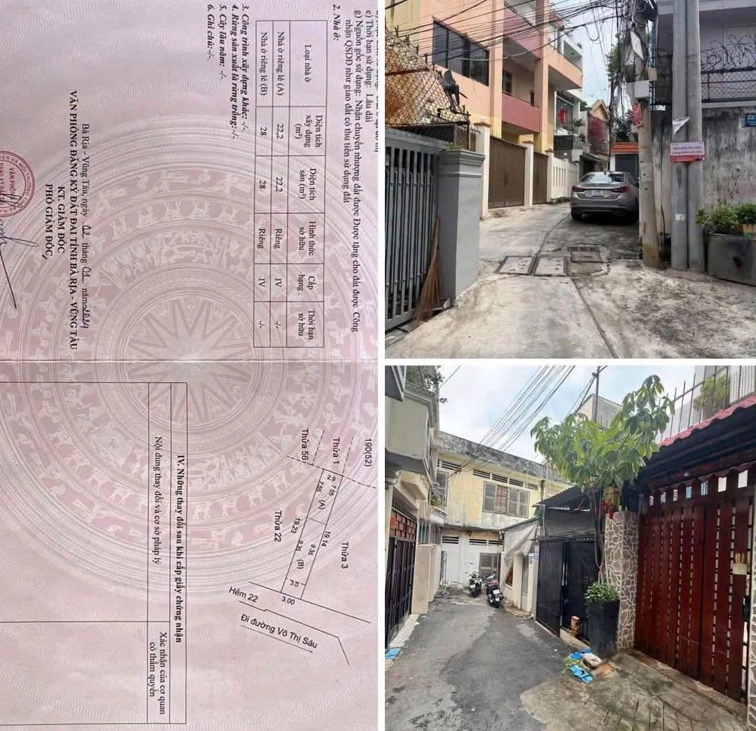 Bán đất 57m2 có nhà cấp 4 hẻm 139 Phan Chu Trinh, Phường 2, Vũng Tàu, gần biển Bãi Sau - Ảnh 1