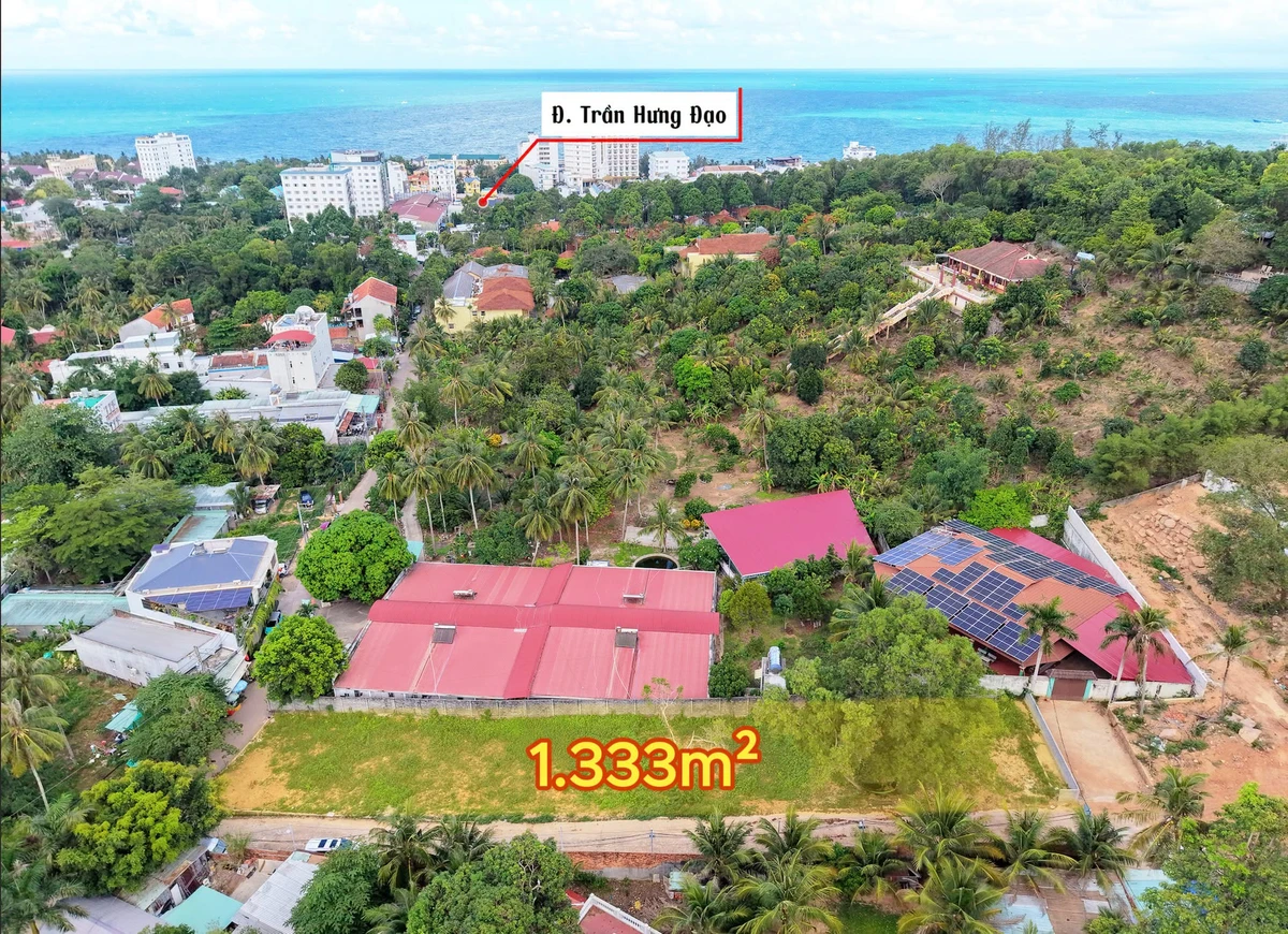 Bán nền góc 2 mặt tiền 1.333m² Trần Hưng Đạo Phú Quốc - Ảnh 1