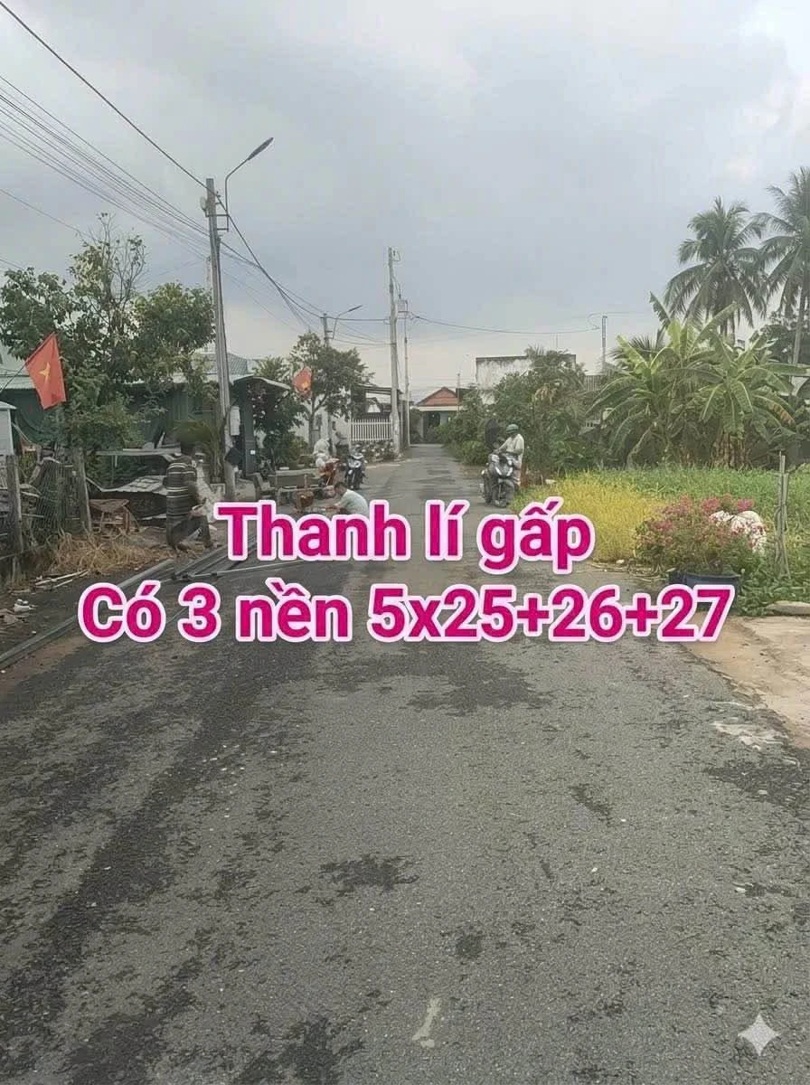 Bán 3 lô đất KDC gần chợ Long Sơn, 5x25/26/27m, 950tr/lô - Ảnh 1