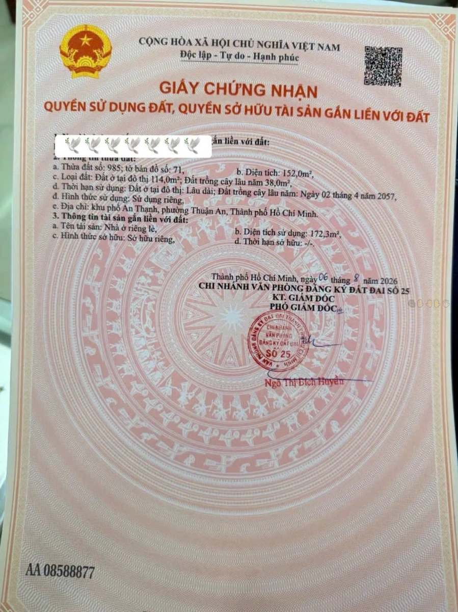 Bán nhà mặt tiền Thủ Khoa Huân, Thuận An (Bình Dương cũ), 152m2, 5PN, giá 6,8 tỷ - Ảnh thu nhỏ 4