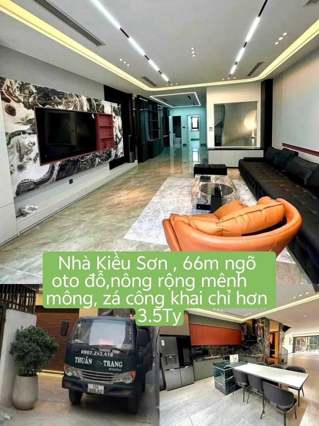 Bán nhà Kiều Sơn 66m2, 2 mặt thoáng 3.5 tỷ - Ảnh 1