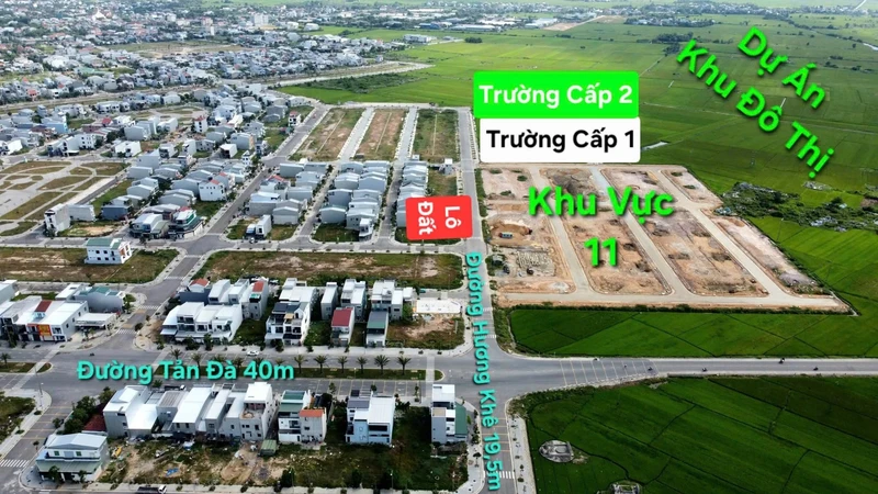 Bán đất mặt tiền Hương Khê, TP Huế, 70m², 1,395 tỷ