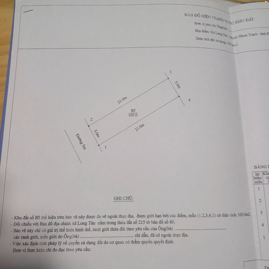 Bán đất nền 100m² xã Long Tân 120 triệu - Ảnh 1