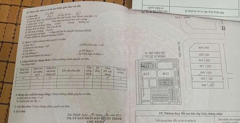 Bán đất Nguyễn Đức Thuận Bà Rịa Vũng Tàu 125m² 3,8 tỷ
