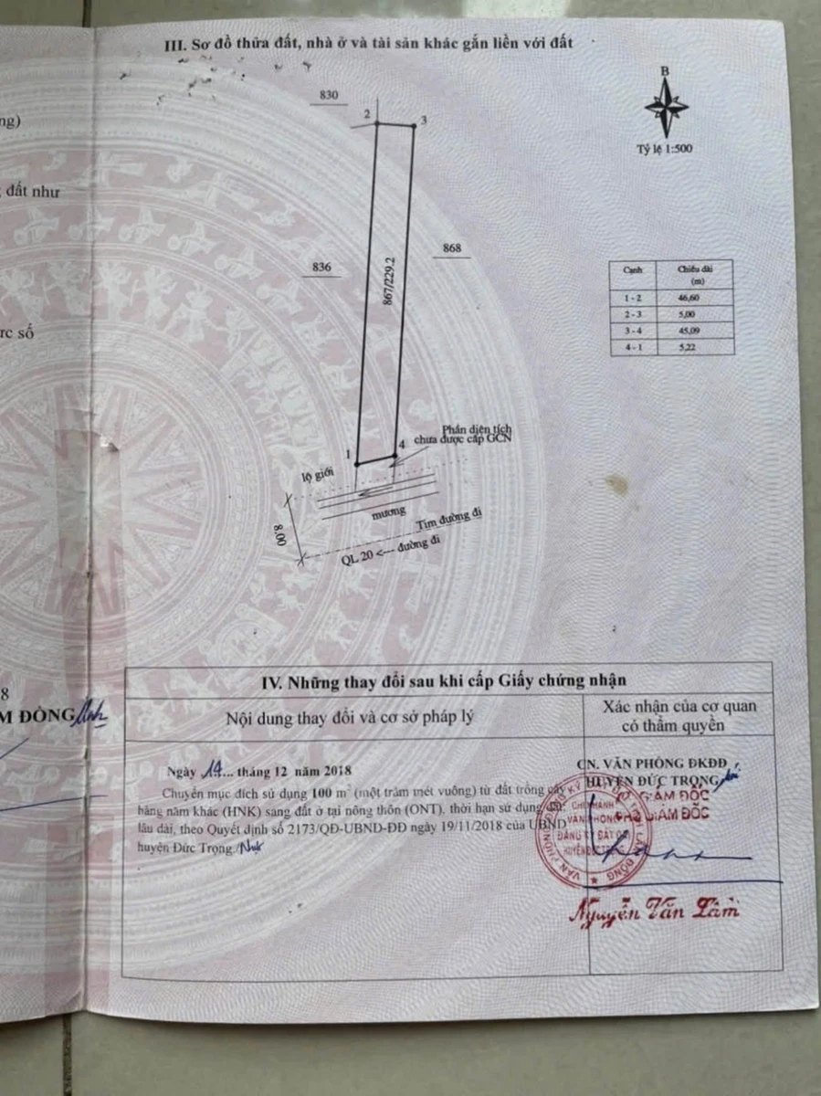 Bán đất mặt tiền đường nhựa Phú Trung Đức Trọng Lâm Đồng 230m2 - Ảnh thu nhỏ 4