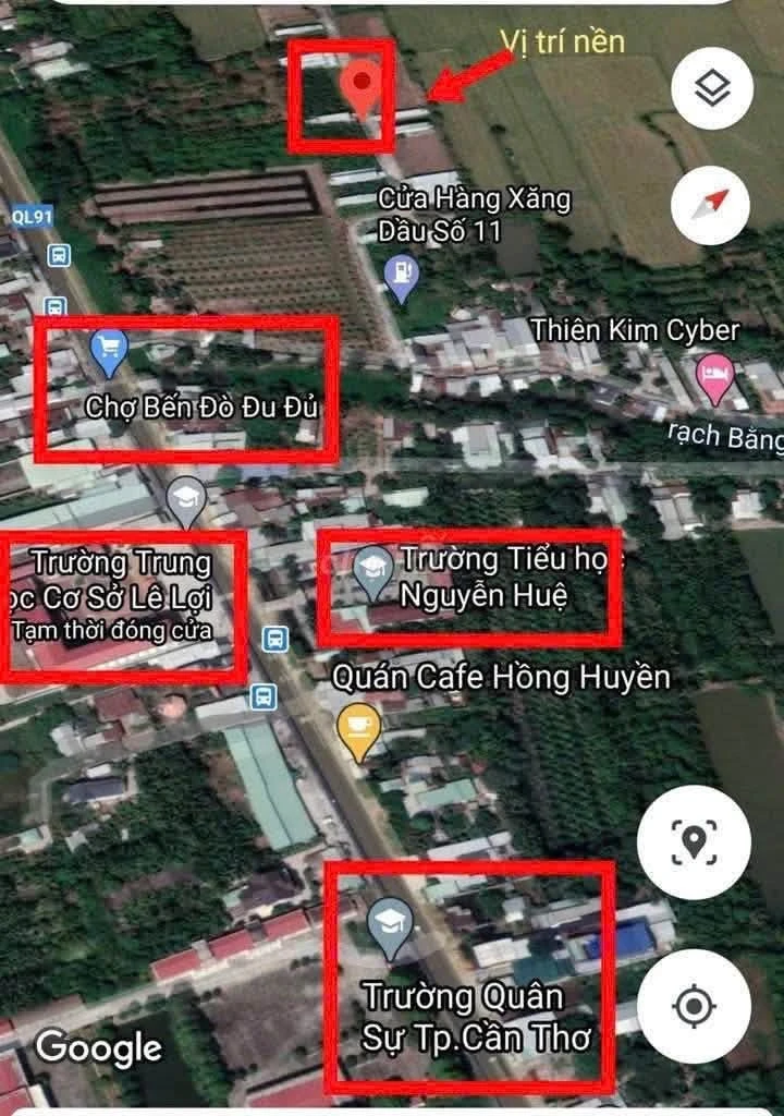 Bán nền đất 96m² KDC giáo viên Ô Môn - Ảnh thu nhỏ 2