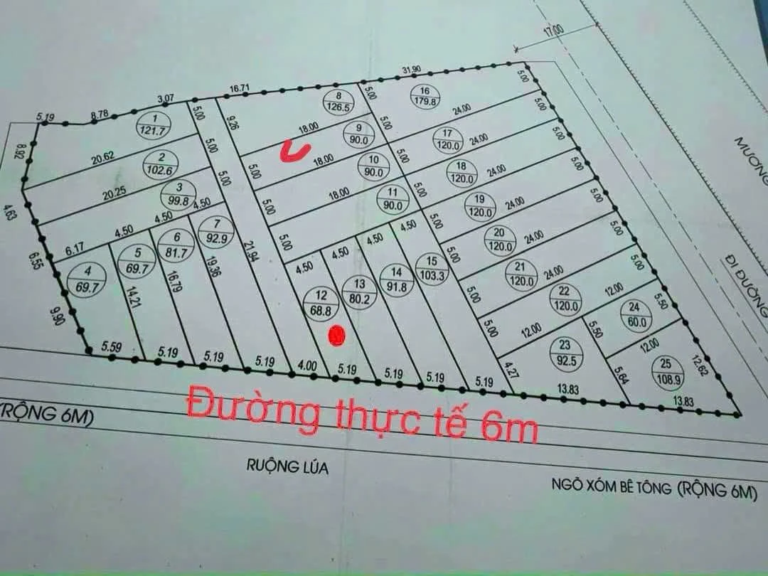 Bán đất Tràng Duệ, Lê Lợi 69,7 m² An Dương, Hải Phòng 1,2 tỷ - Ảnh thu nhỏ 4