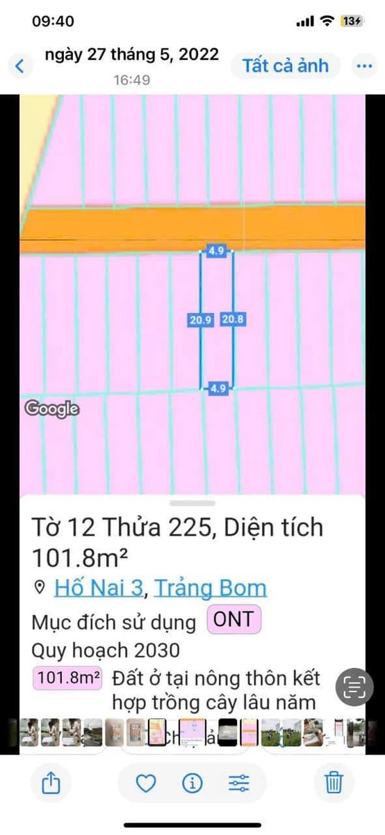 Bán lô đất sổ riêng thổ cư 101m² Nhà Bè 1,2 tỷ - Ảnh thu nhỏ 5