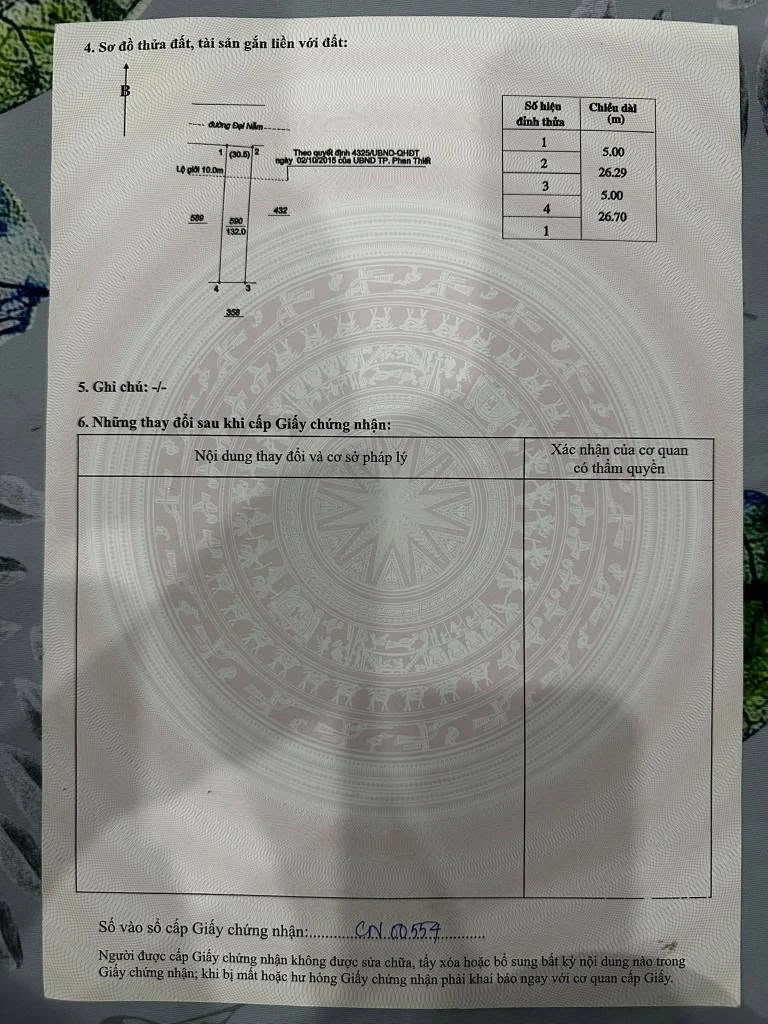 Bán mặt tiền đất Phan Thiết 132m2, giá 1 tỷ 750 triệu - Ảnh thu nhỏ 2