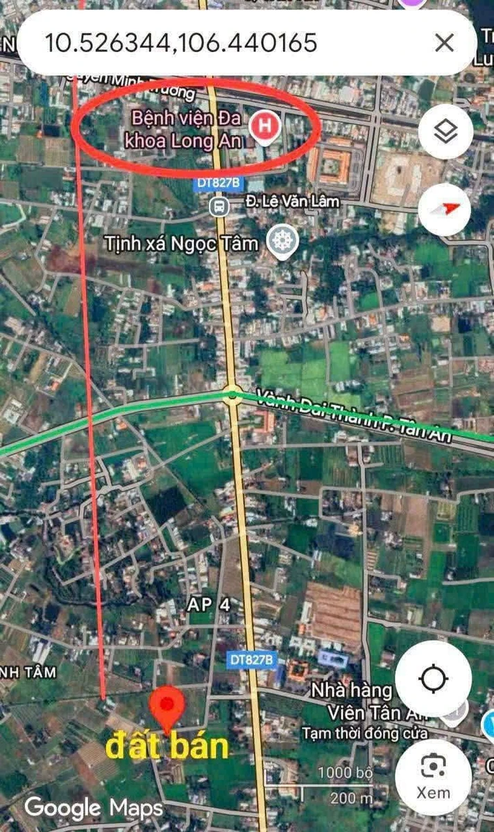 Bán đất nền Bình Tâm Tân An 132m2 750 triệu - Ảnh thu nhỏ 4