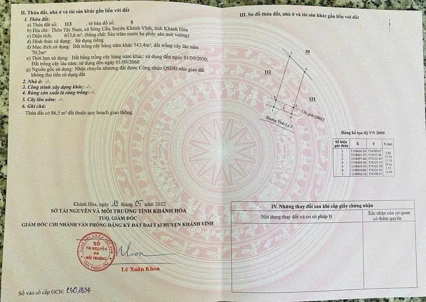 Bán đất mặt đường TL2 Sông Cầu hơn 600m2, giá 1.6 tỷ - Ảnh thu nhỏ 3