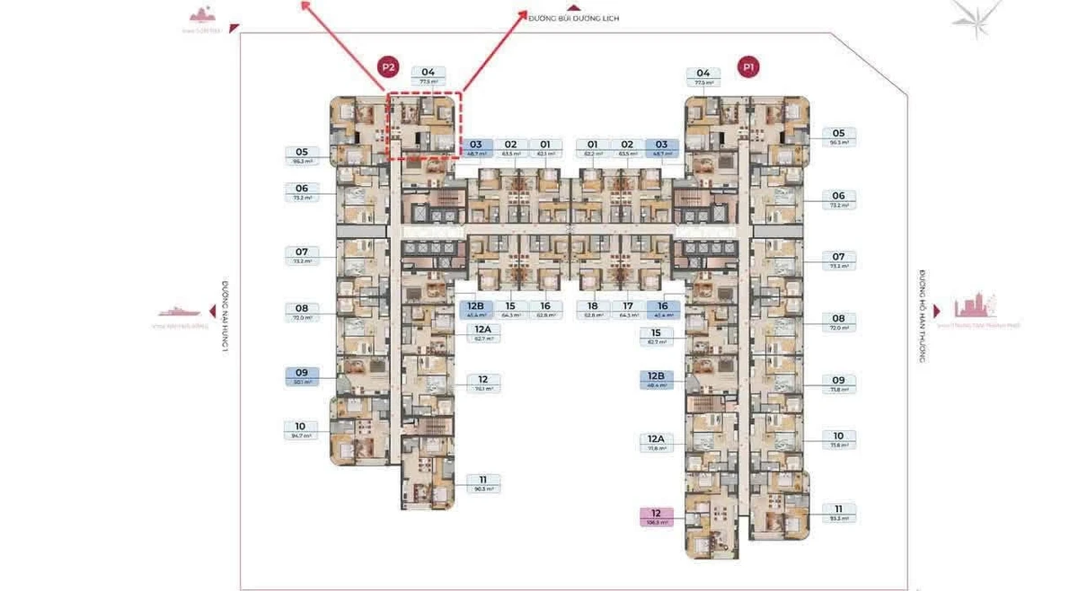 Bán căn hộ 2PN view Sông Hàn 77,6m² Đà Nẵng giá 4 tỷ - Ảnh 1
