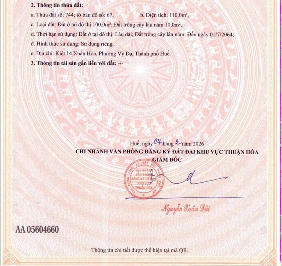 Bán đất mặt tiền Nguyễn Viết Song, Huế, 110-121m2, 3 tỷ 350 triệu - Ảnh thu nhỏ 5