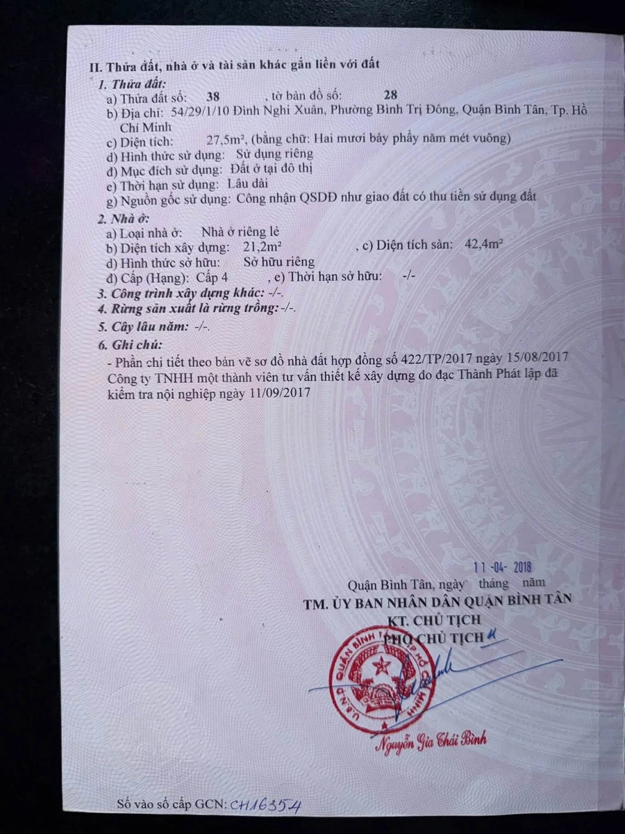 Bán nhà 1 lầu 28m² Phan Anh Tân Phú 2,95 tỷ - Ảnh thu nhỏ 4
